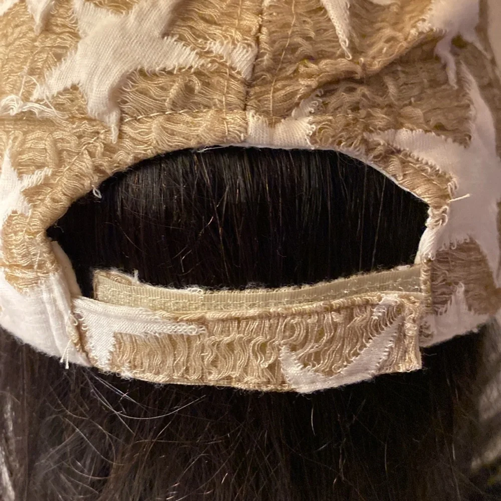Women’s Collection 18 Beach & Sand Beige & White Stars with Paper Blend Cap OS